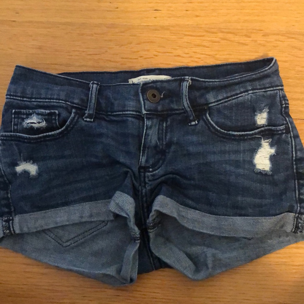 abercrombie kids jean shorts